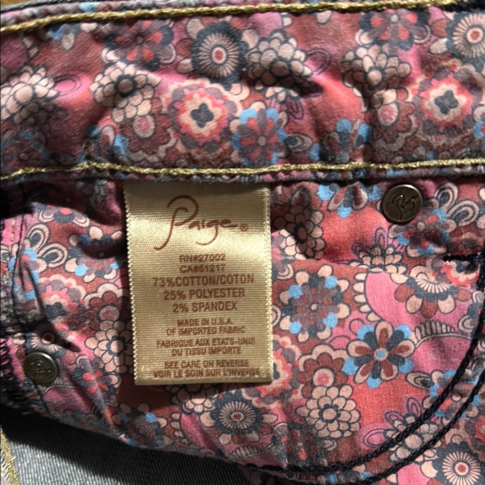 PAIGE Skyline Blue Jeans with Durable Denim - Picture 5 of 13